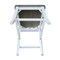 International Concepts Roma Counter Height Stool, 24" Seat Height, White/Heather gray S05-3102 - alternate 7